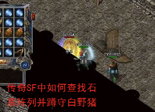 传奇SF中如何查找石墓阵列并蹲守白野猪 传奇SF中如何查找石墓阵列并蹲守白野猪