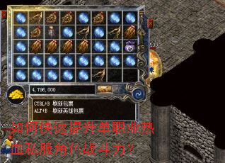 如何快速提升单职业热血私服角色战斗力? 如何快速提升单职业热血私服角色战斗力?